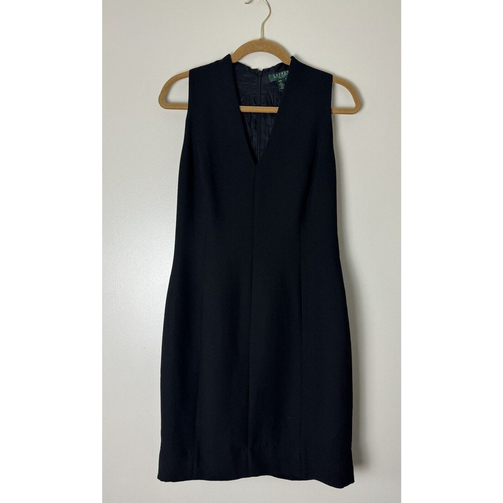 POLO Ralph Lauren‎ LRL Dress Sz 10 Sleeveless V Neck Pencil Business Cocktail